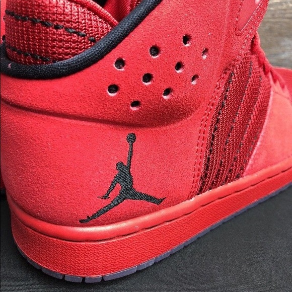 nike air jordan flight legend black red white